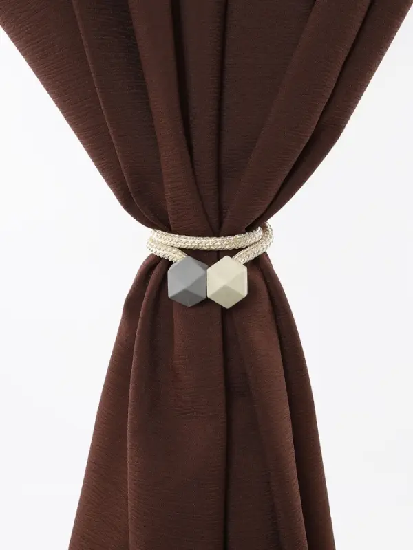 Подхват для штор &laquo;Камушки&raquo;, d=3&times;46 см, пепельно-бежевый, серый