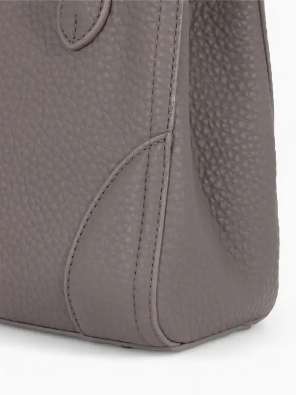 Сумка женская тоут TEXTURA на молнии, 25&times;7&times;21 см, однотонная, серая