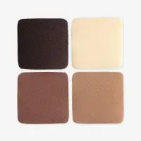 Набор заплаток для одежды, квадратные, клеевые, 4.3&times;4.3 см, 4 шт., бежевый