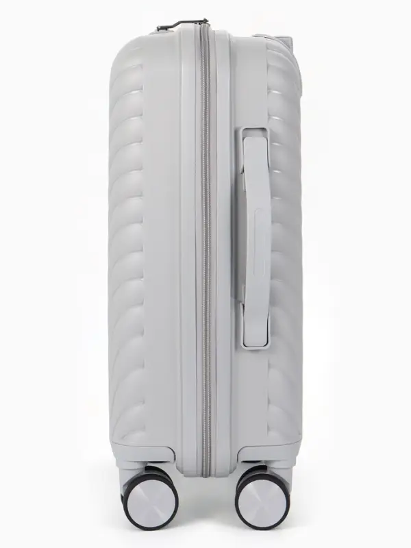 Чемодан на съёмных колёсах, 18", кодовый замок, 33&times;16&times;49 см, серый