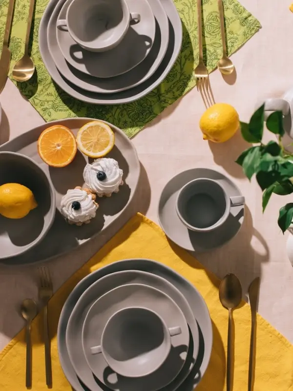 Тарелка Magistro Potter, d=26 см, фарфор, светло-серая