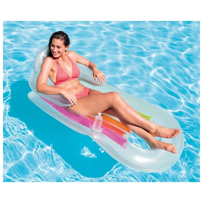 Матрас-кресло для плавания «Королевский», 160 х 85 см, цвет МИКС, 58802NP INTEX Матрас-кресло для плавания «Королевский», 160 х 85 см, цвет МИКС, 58802NP INTEX