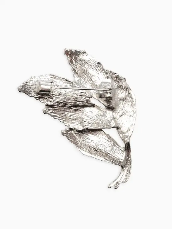 Брошь  Брошь "Колоски", цвет серебро