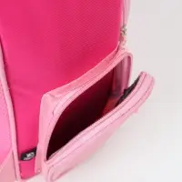 Ранец с эргономичной спинкой квадратный с доп. элементами "Мишка"