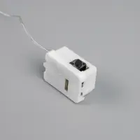 Гирлянда &laquo;Нить&raquo; 1 м роса. IP20, нить серебристая, 10 LED, 4.6 В, AG13&times;3 (в комплекте), 3 режима, свечение синее