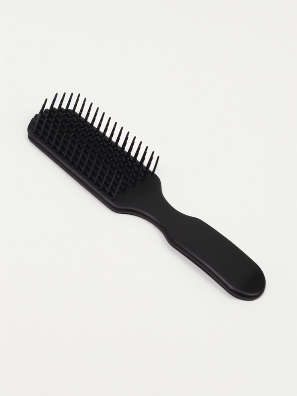 Расческа широкая ДЛЯ СУШКИ ВОЛОС 18*4,5*2,2см пластик черный пакет QF
