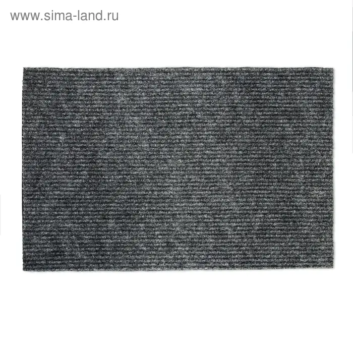Коврик влаговпитывающий ребристый &laquo;Стандарт&raquo;, 90&times;120 см, цвет серый