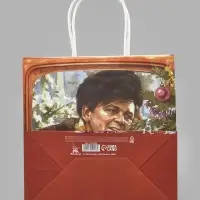 Пакет подарочный &laquo;Новый год, Ирония судьбы&raquo;, Мосфильм, 22&times;22&times;11 см, крафт