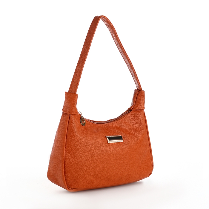 Сумка женская на молнии, цвет рыжий Сумка женская на молнии, цвет рыжий