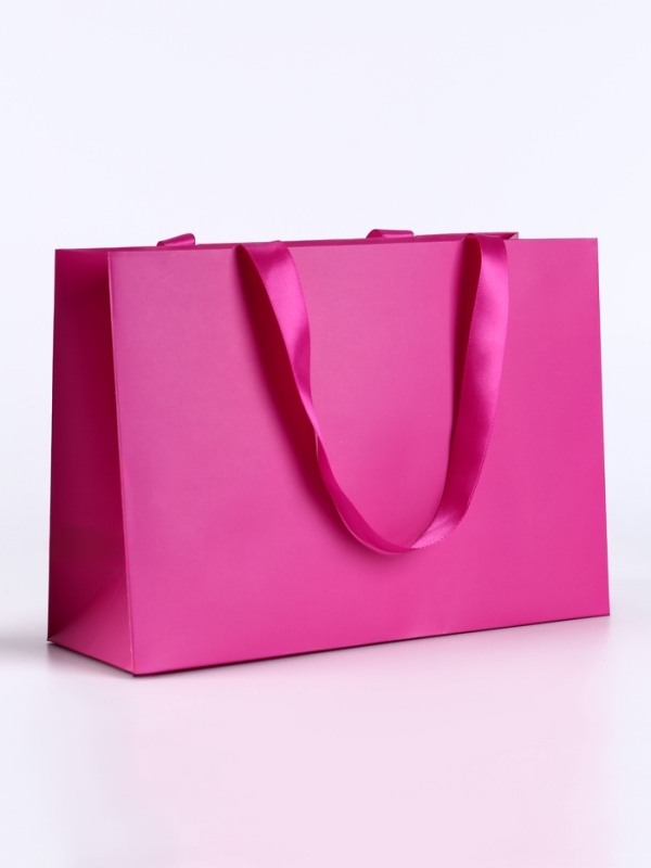 Пакет подарочный «Фуксия», 28×20×10 см