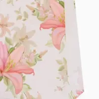 Сумка хозяйственная без застёжки, с цветочным принтом, 32&times;10&times;26 см, белая