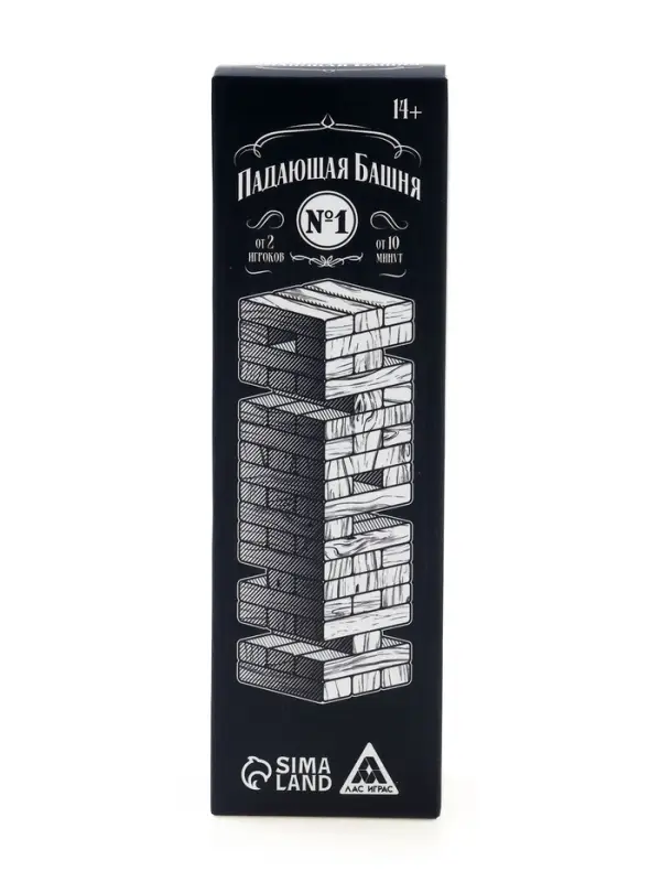 Дженга падающая башня ЛАС ИГРАС &laquo;№1&raquo;, 54 бруска, 14+