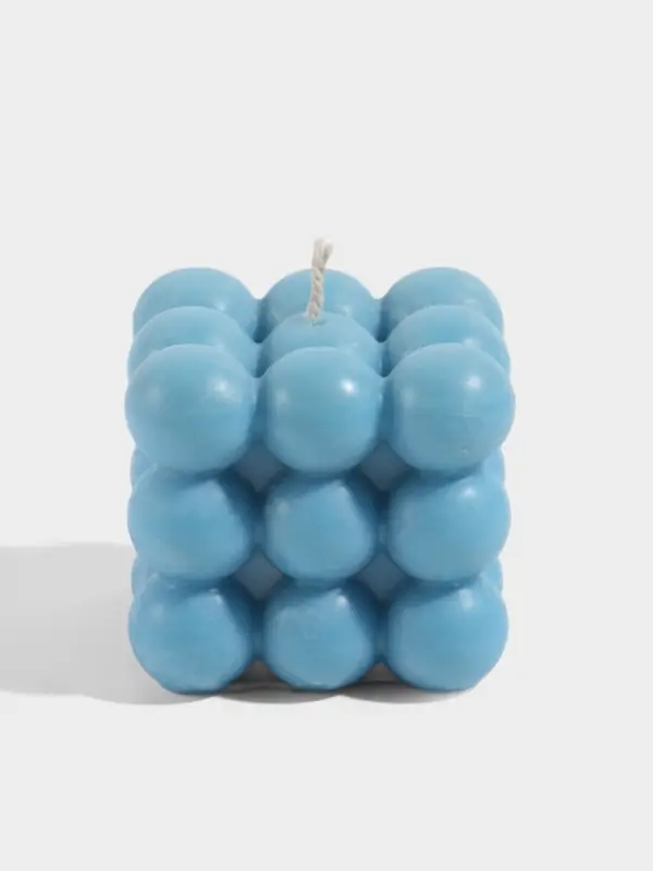 Свеча &laquo;Шарики 3 слоя&raquo;, 6&times;6&times;6 см, соевый воск, МИКС