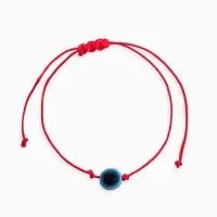 Браслет-оберег &laquo;Красная нить&raquo;, глазик крупный, синий, d=5.5 см