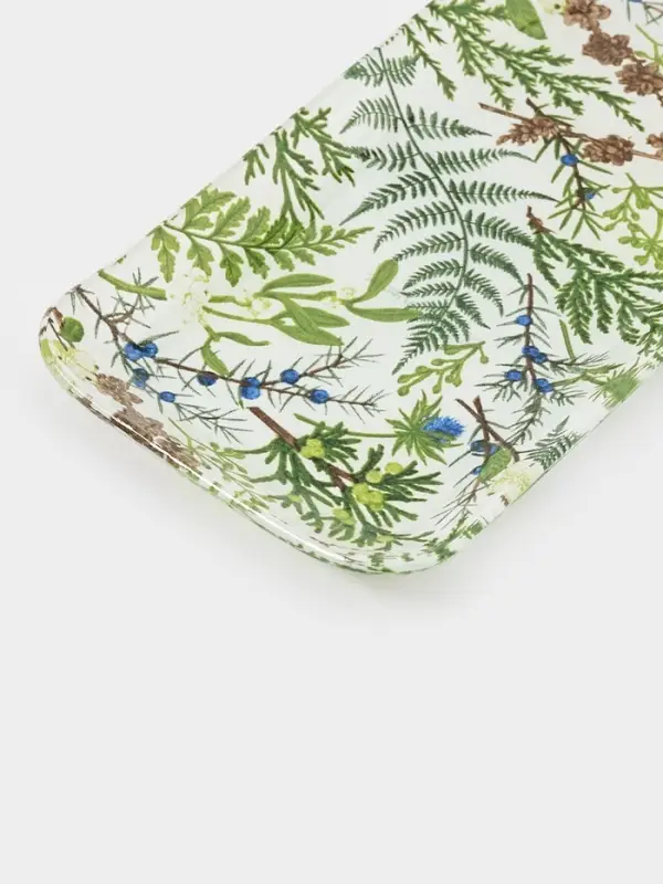 Блюдо сервировочное бутылка Блюдо сервировочное бутылка "Еловые ветки" 25,5x10,4х1,7 см