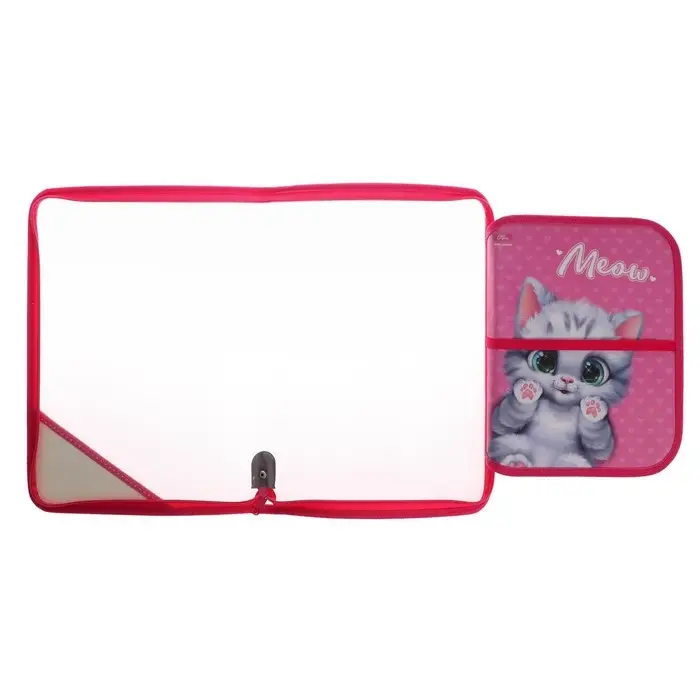 Папка для труда, А4, пластиковая, 23&times;32.5&times;2.5 см &laquo;Котик&raquo;