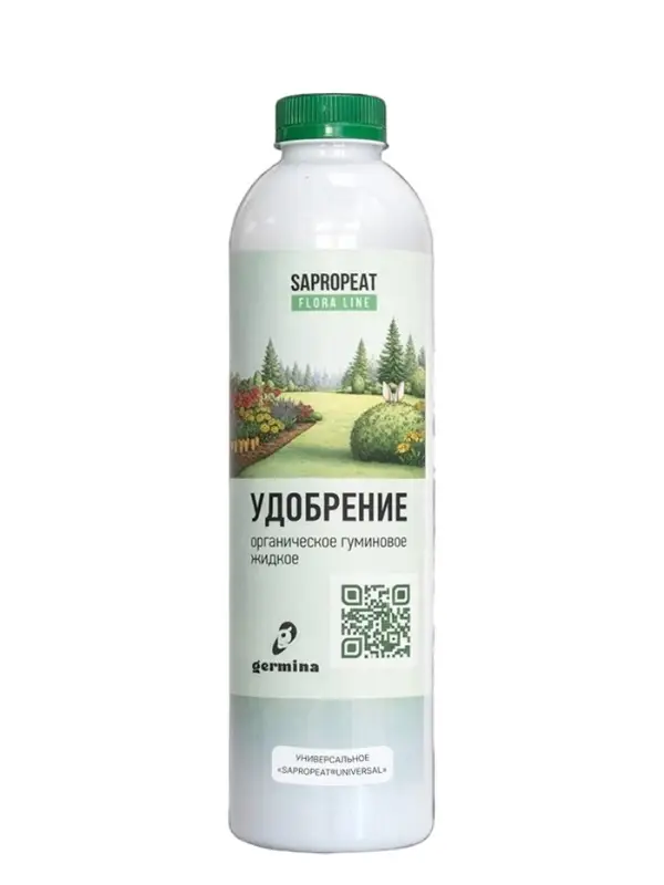 Удобрение универсальное SAPROPEAT, жидкое гуминовое, 0.5 л