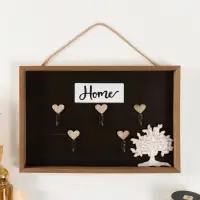 Настенные крючки декоративные &laquo;Дерево. Сердечки&raquo;, дерево, 2.7&times;30&times;20 см