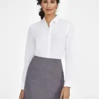 Рубашка женская Becker Women, бордовая с белым, размер XS
