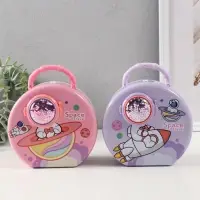 Копилка для денег с сейфовым замком &laquo;Космос&raquo;, металл, 8&times;15&times;15 см, МИКС