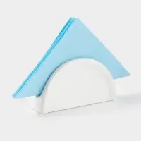 Салфетница керамическая &laquo;Классика&raquo;, 11.5&times;3.5&times;6 см, цвет белый