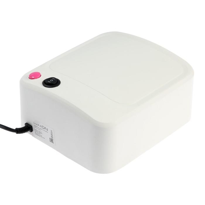 Лампа для гель-лака Luazon LUF-10, UV, 36 Вт, 3 диода, таймер 120 с, 220 В, белая Лампа для гель-лака Luazon LUF-10, UV, 36 Вт, 3 диода, таймер 120 с, 220 В, белая