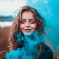 Цветной дым синий, заряд 1.75 дюйма, МАКСИ, очень высокая интенсивность, 30 сек