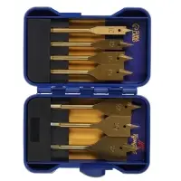 Набор сверл перовых ТУНДРА, Tin, шестигранный хвостовик, 10-12-16-19-22-25-32 мм, 7 шт. Набор сверл перовых ТУНДРА, Tin, шестигранный хвостовик, 10-12-16-19-22-25-32 мм, 7 шт.