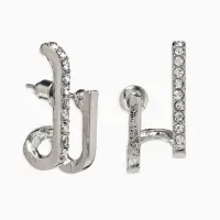 Серьги &laquo;Сияние линий&raquo;, белые в серебре