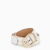 Ремень жен 05-01-01-01, Июнь2512, 3*0,3*110 см, без винта, пряж золото, 1 прокол, белый Ремень жен 05-01-01-01, Июнь2512, 3*0,3*110 см, без винта, пряж золото, 1 прокол, белый