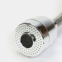 Насадка на кран для экономии воды с изменяемым напором и углом струи Доляна, 17 см