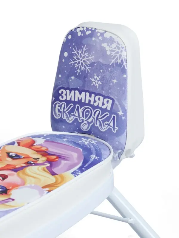 Снегокат растущий &laquo;Зимняя сказка&raquo; Snow Cat, со спинкой, белый