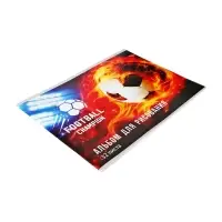 Альбом для рисования Calligrata &laquo;Футбол.Чемпион&raquo; А4, 32 листа на скрепке, обложка мелованная бумага 120 г/м&sup2;, блок 100 г/м&sup2;