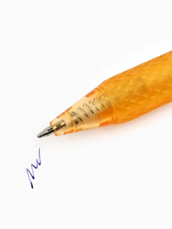 Ручка шариковая с резиновым держателем 0,5мм "Ручка отличника", синяя паста 0.5 мм