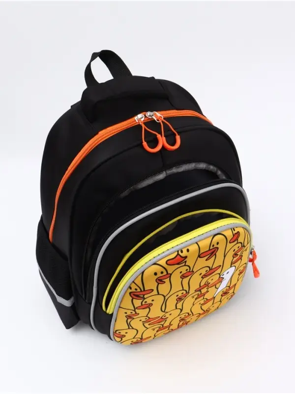 Ранец с эргономичной спинкой 3 отделения, средний "Гуси"