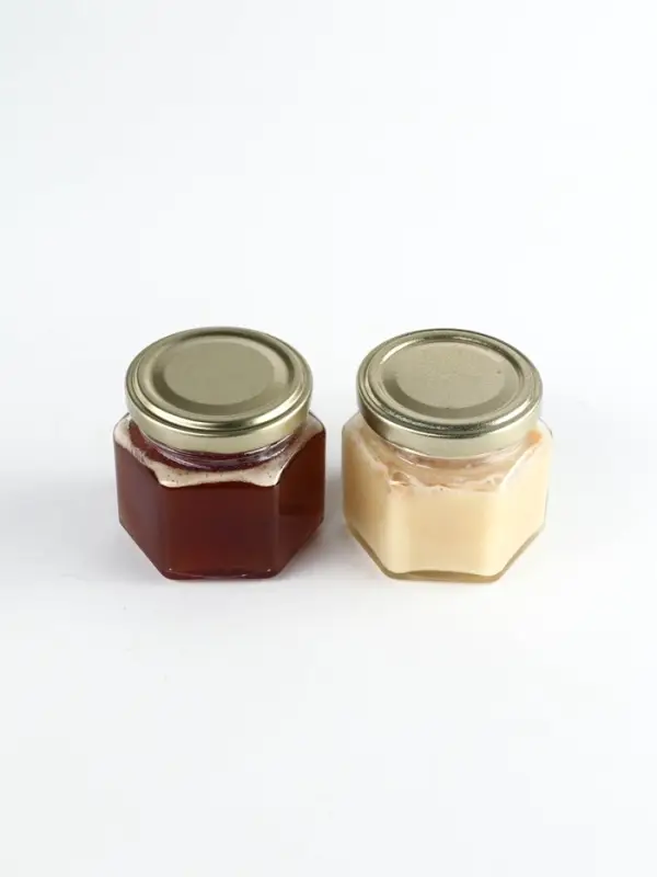 Мед натуральный 120гр Гречишный + крем мед 120гр, Набор Мед натуральный 120гр Гречишный + крем мед 120гр, Набор "Благополучия"