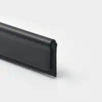 Водосгон из нержавеющей стали с комплектом держателей, 25&times;16 см, 304 сталь, чёрный