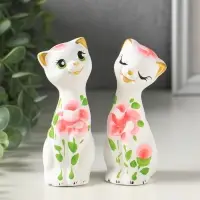 Фигурка керамика &laquo;Love коты&raquo;, 11 см, МИКС