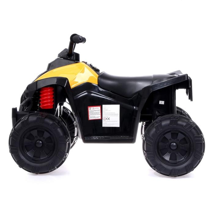 Электромобиль «Квадроцикл», 2 мотора, цвет жёлтый Электромобиль «Квадроцикл», 2 мотора, цвет жёлтый