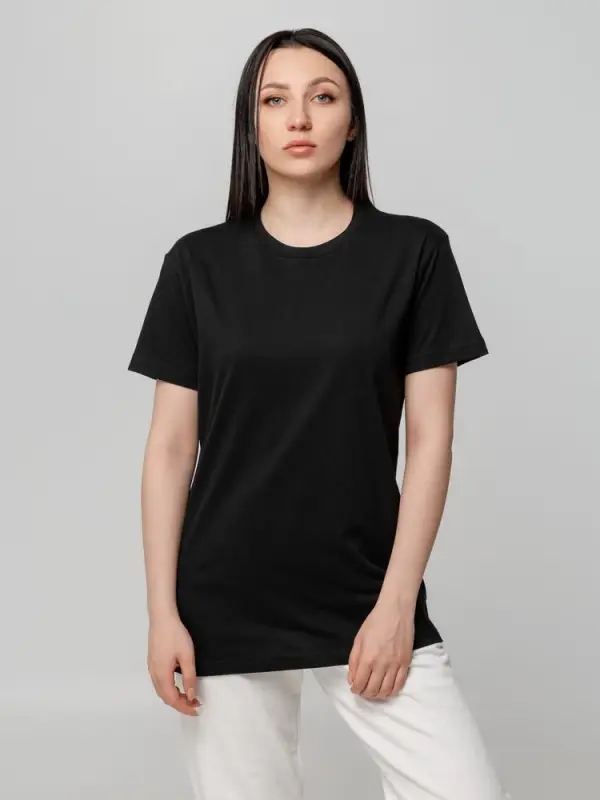 Футболка унисекс T-bolka 140, черная, размер S