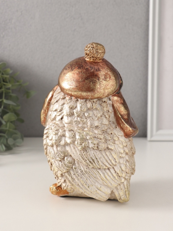 Сувенир полистоун Сувенир полистоун "Сова в шапке-ушанке" 10,5х12х18 см