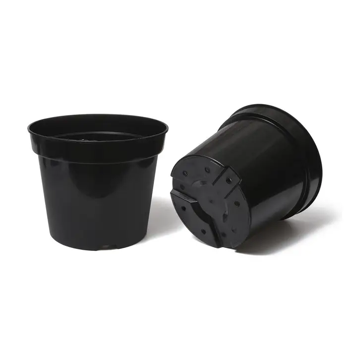 Горшок для рассады, 20 л, d=38 см, h=25 см, чёрный, Greengo