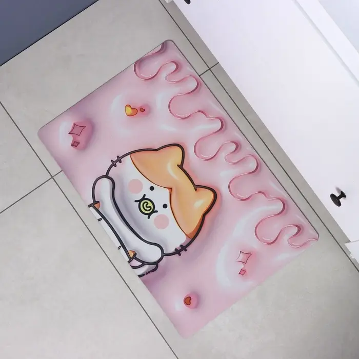 Коврик для дома Доляна Baby, влаговпитывающий, 40&times;60 см, розовый