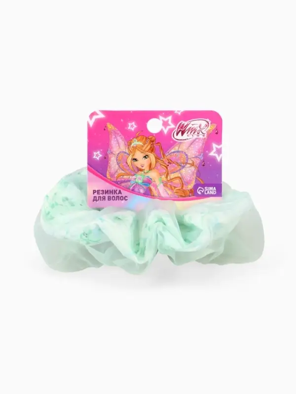 Резинка для волос «Цветы» зеленая, Винкс Резинка для волос «Цветы» зеленая, Винкс