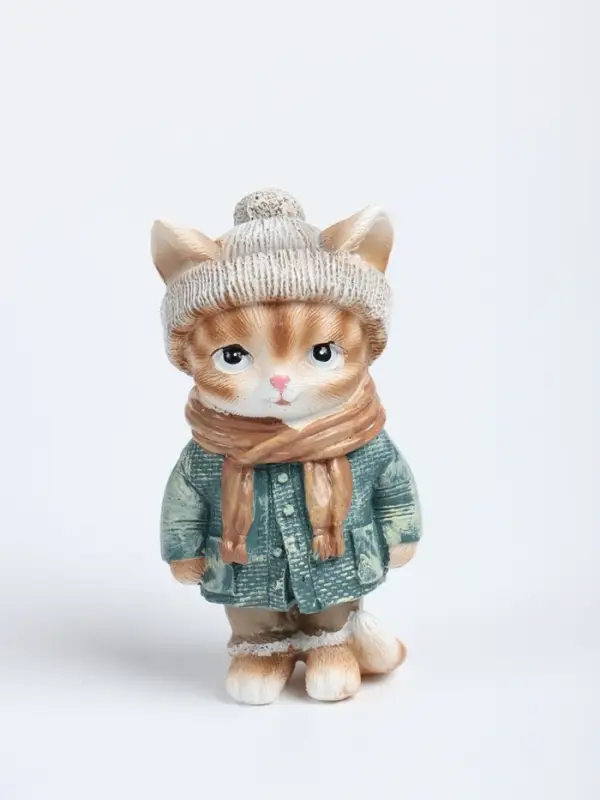 Фигурка полистоун &laquo;Полосатый котик&raquo; 5.5&times;4.5&times;10 см
