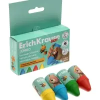 Восковые мелки 4 ErichKrause, Baby, Jumbo, Bee, Wax