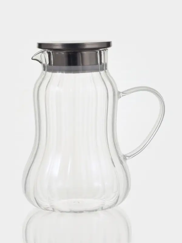Кувшин стеклянный "Богема.Дольки", 1000 мл, 12,5х16х20,5 см