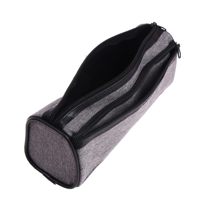 Пенал школьный на молнии Пенал школьный на молнии "Джинс", 2 отделения, МИКС