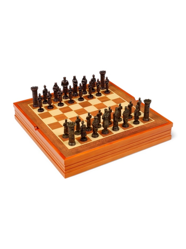 Шахматы  Шахматы "Крестовый поход", настольная игра, 36 х 36 см, король h-8 см, пешка h-6 см