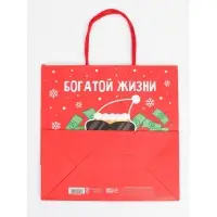 Набор новогодних крафтовых пакетов &laquo;С Новым годом тебя!&raquo;